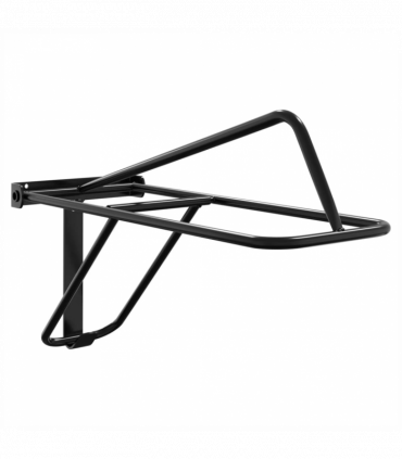 vidaXL Foldable Saddle Rack Wall Mounted Black Iron