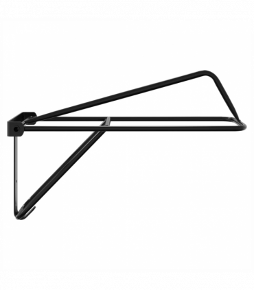 vidaXL Foldable Saddle Rack Wall Mounted Black Iron