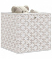 vidaXL Foldable Storage Boxes 4 pcs Cream 32x32x32 cm Non-woven Fabric