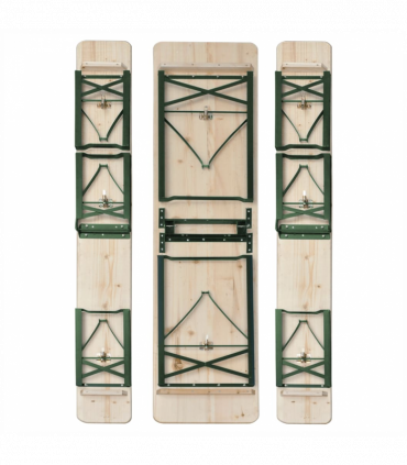 vidaXL Folding Beer Table with 2 Benches 220 cm Fir Wood