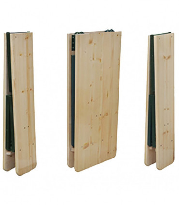 vidaXL Folding Beer Table with 2 Benches 220 cm Fir Wood