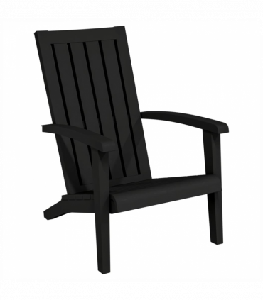 vidaXL Garden Adirondack Chair Black Polypropylene