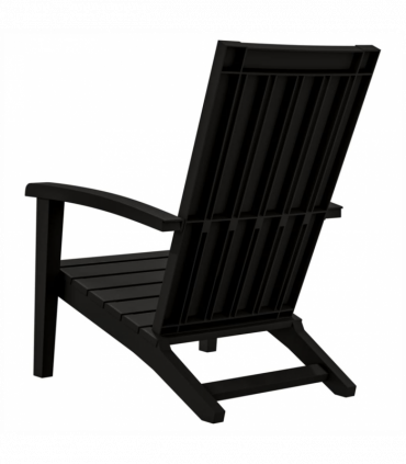 vidaXL Garden Adirondack Chair Black Polypropylene