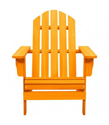 vidaXL Garden Adirondack Chair Solid Fir Wood Orange