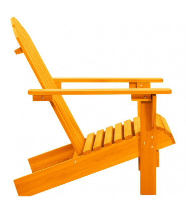 vidaXL Garden Adirondack Chair Solid Fir Wood Orange
