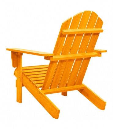 vidaXL Garden Adirondack Chair Solid Fir Wood Orange