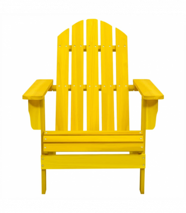 vidaXL Garden Adirondack Chair Solid Fir Wood Yellow