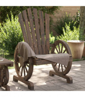 vidaXL Garden Adirondack Chair Solid Wood Fir