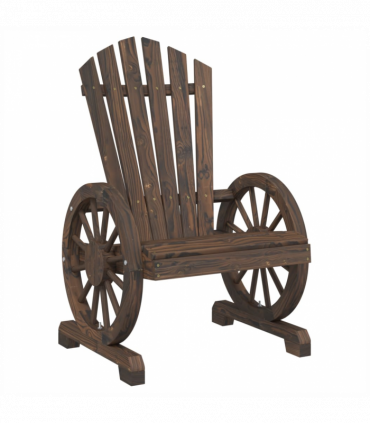 vidaXL Garden Adirondack Chair Solid Wood Fir