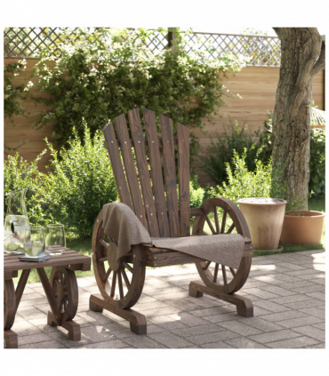 vidaXL Garden Adirondack Chair Solid Wood Fir