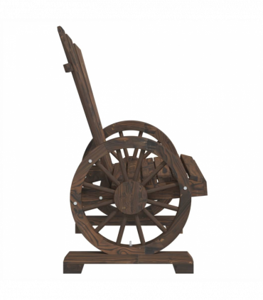 vidaXL Garden Adirondack Chair Solid Wood Fir