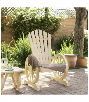 vidaXL Garden Adirondack Chair Solid Wood Fir