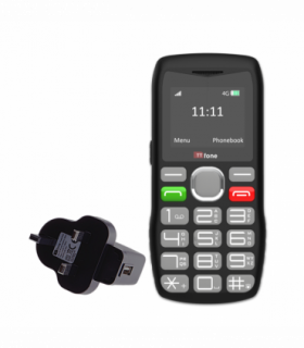 TTfone TT890 4G Senior Phone  Easy to Use Big Button Mobile Phone with Emergency Assistance Button, USB-C Charging, Bluetooth, Camera  Unlocked (with Mains Charger)