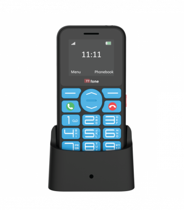 TTfone TT190 Big Button Basic Senior Unlocked Emergency Mobile Phone - Simple Cheapest Phone with Dock Charger and Vodafone Sim Card