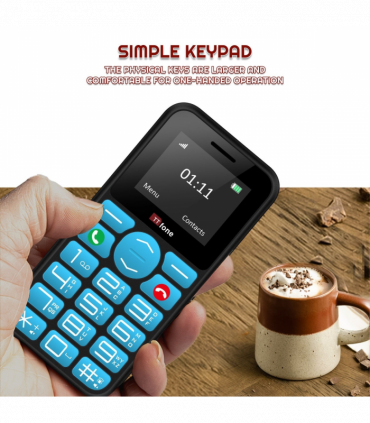 TTfone TT190 Big Button Basic Senior Unlocked Emergency Mobile Phone - Simple Cheapest Phone with Dock Charger and Vodafone Sim Card