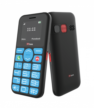 TTfone TT190 Big Button Basic Senior Unlocked Emergency Mobile Phone - Simple Cheapest Phone with USB Cable and Vodafone Sim Card