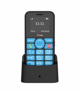TTfone TT190 Big Button Basic Senior Unlocked Emergency Mobile Phone - Simple Cheapest Phone with Dock Charger and Giffgaff Sim Card