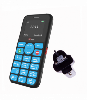TTfone TT190 Big Button Basic Senior Unlocked Emergency Mobile Phone - Simple Cheapest Phone with Mains Charger and Vodafone Sim Card