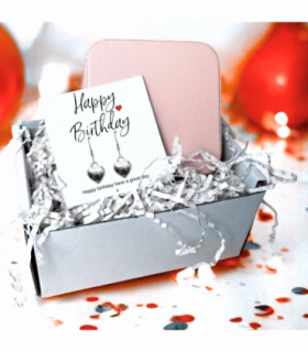 Happy Birthday Earrings & Jewellery Box Gift