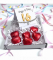 16th Birthday Cubic Zirconia Bracelet & Gold Balloons Mini Hamper