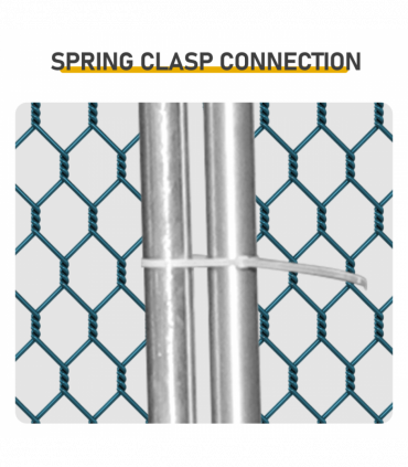 6.5 x 10 ft Large Metal Chicken Coop, Walk-in Poultry Cage Chicken Hen Run House with Waterproof Cover, Rabbits Cats Dogs Farm Pen for Outdoor Backyard Farm Garden