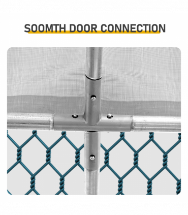 6.5 x 10 ft Large Metal Chicken Coop, Walk-in Poultry Cage Chicken Hen Run House with Waterproof Cover, Rabbits Cats Dogs Farm Pen for Outdoor Backyard Farm Garden