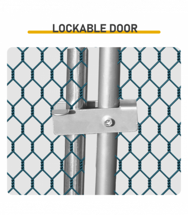 6.5 x 10 ft Large Metal Chicken Coop, Walk-in Poultry Cage Chicken Hen Run House with Waterproof Cover, Rabbits Cats Dogs Farm Pen for Outdoor Backyard Farm Garden