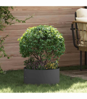 vidaXL Garden 5 pcs Black 40 x 40 x 20 cm Steel