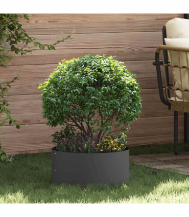 vidaXL Garden 5 pcs Black 40 x 40 x 20 cm Steel