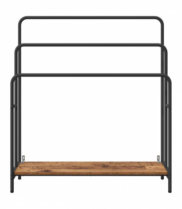 vidaXL Cloth Rack Old wood 90 x 30 x 100.5 cm Engineered wood