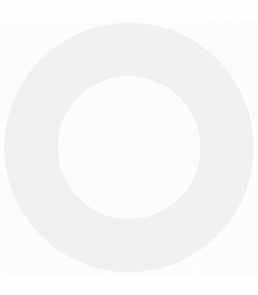 vidaXL Flat Tree Ring White Ø40 / 70 cm Steel