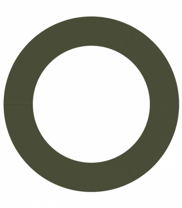 vidaXL Flat Tree Ring Olive green Ø60 / 90 cm Steel