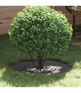 vidaXL Flat Tree Ring Black Ø30 / 60 cm Steel