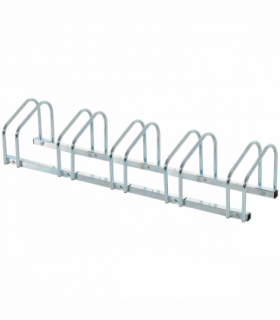 5 Bike Parking Rack Locking Storage Stand Holder Floor Wall Mount HOMCOM