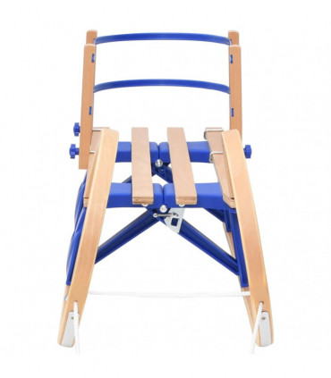 Foldable Sledge with Backrest 110 cm Plywood