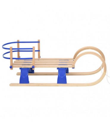 Foldable Sledge with Backrest 110 cm Plywood