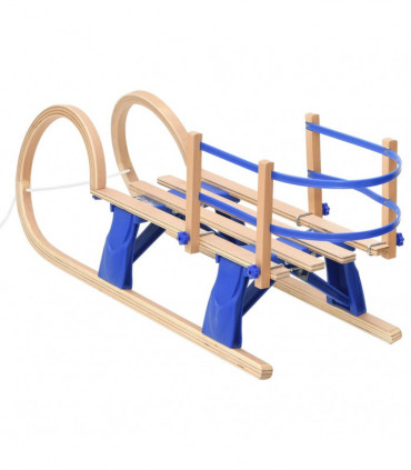Foldable Sledge with Backrest 110 cm Plywood