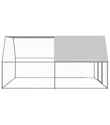 Outdoor Chicken Cage 3x4x2 m Galvanised Steel