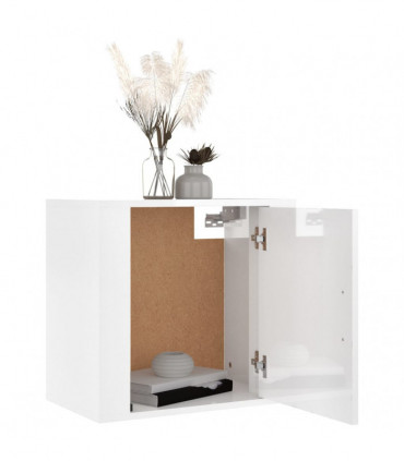 Wall-mounted Bedside Cabinets 2 pcs High Gloss White 50x30x47cm
