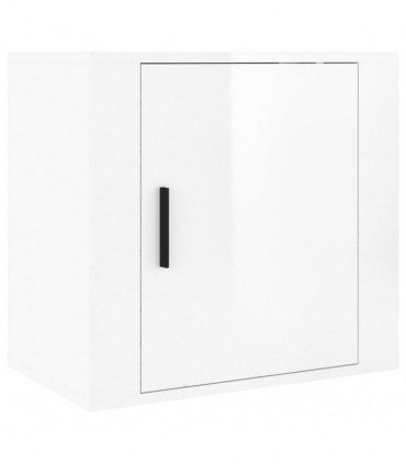 Wall-mounted Bedside Cabinets 2 pcs High Gloss White 50x30x47cm