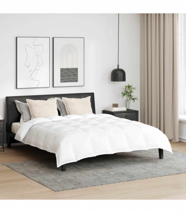 Winter Duvet Set 3 pcs White 200 x 200 cm Microfiber, Cotton