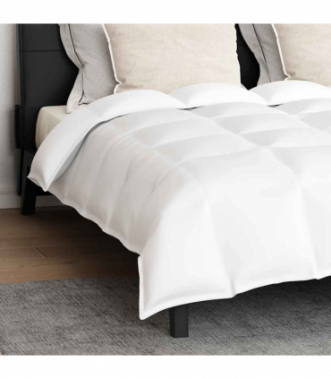 Winter Duvet Set 3 pcs White 200 x 200 cm Microfiber, Cotton