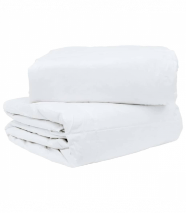 Winter Duvet Set 3 pcs White 200 x 220 cm Microfiber, Cotton