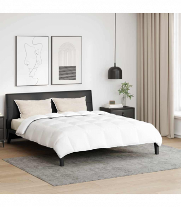 Winter Duvet Set 3 pcs White 200 x 240 cm Microfiber, Cotton