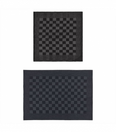 vidaXL 20 Piece Towel Set Black and Grey Cotton