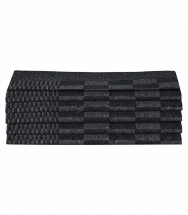 vidaXL 20 Piece Towel Set Black and Grey Cotton