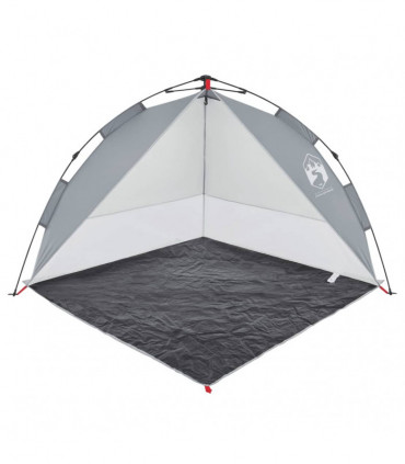 vidaXL Beach Tent Grey Quick Release Waterproof