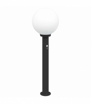 vidaXL Bollard Light with Sensor 80 cm Black IP44