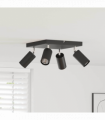 vidaXL Ceiling Spotlight Black 26 x 26 x 16.5 cm Steel