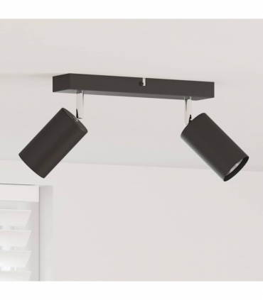 vidaXL Ceiling Spotlight Black 26 x 5.5 x 16.5 cm Steel